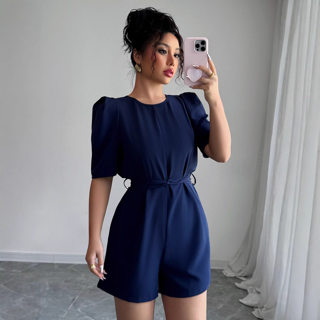 Summer Evenings Clothing - جمبسوت نسائي قصير بتصميم بسيط وعصري
