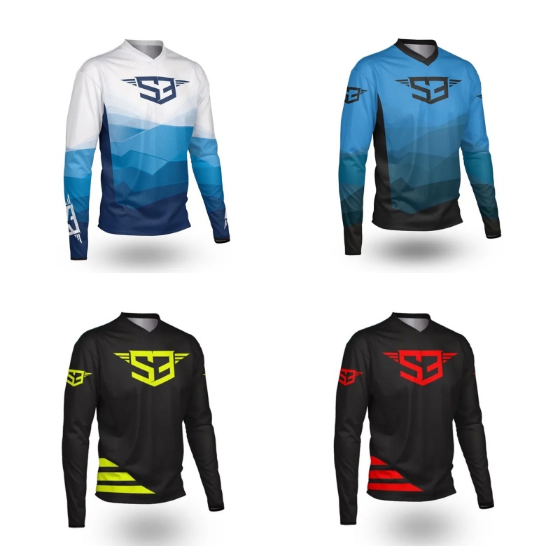 Summer Clothing Motorcycle - قميص S3 بأكمام طويلة لركوب الدراجات
