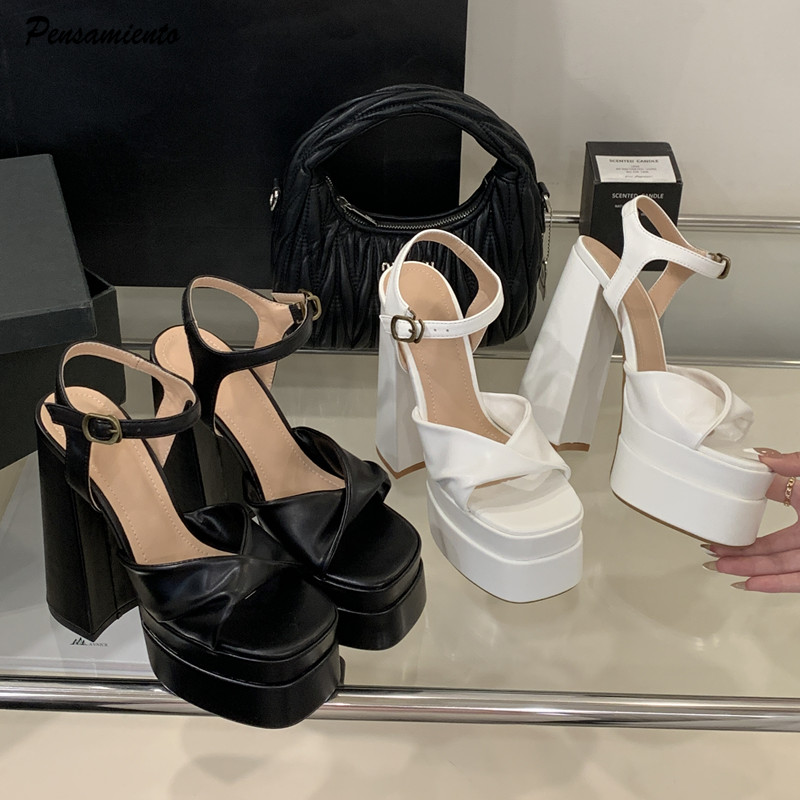 Summer Clothing Stores - نجمة نمط موضة منصة مزدوجة أسافين