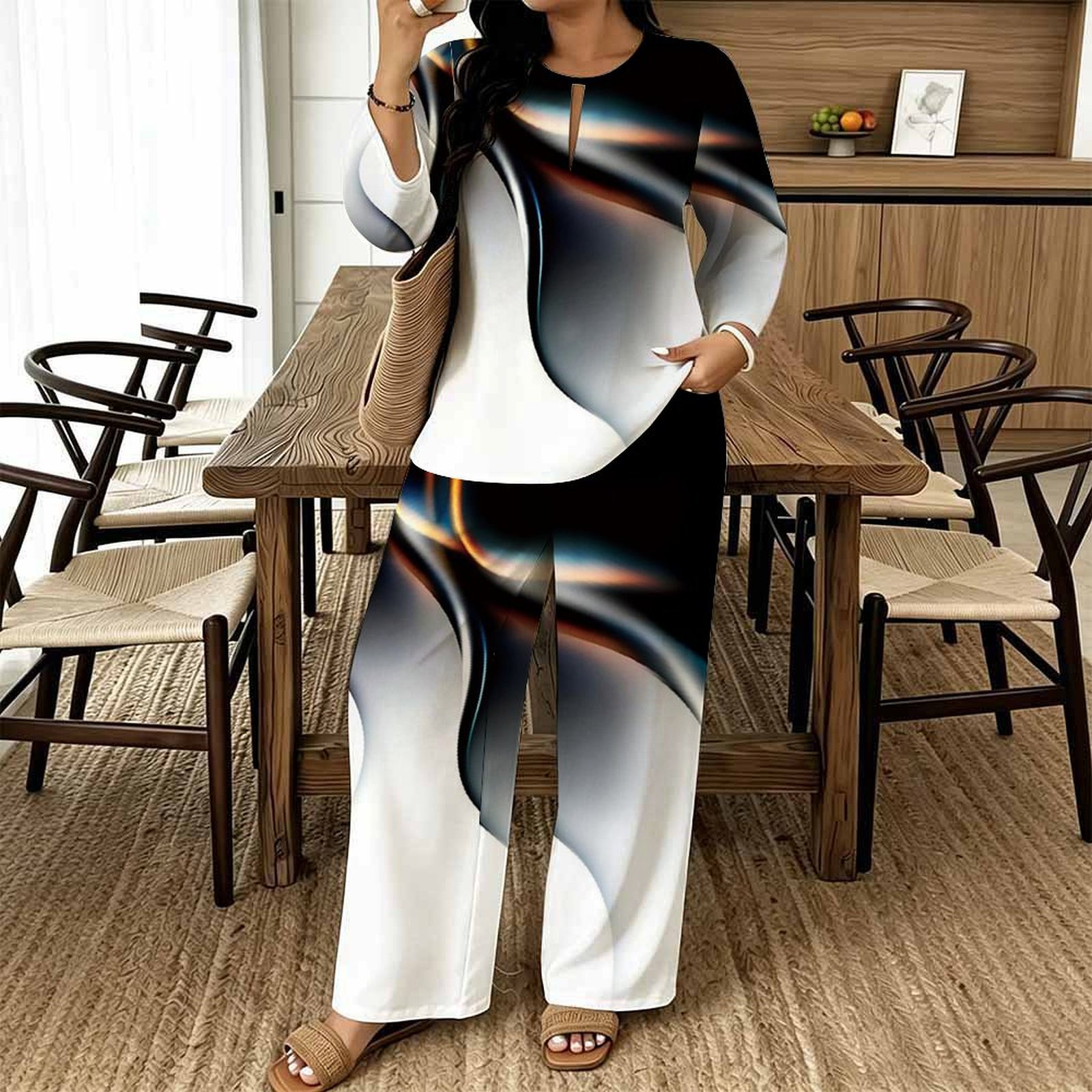 طقم نسائي كاجوال مطبوع من قطعت - مراجعة Summer Clothing Capsule وسعره