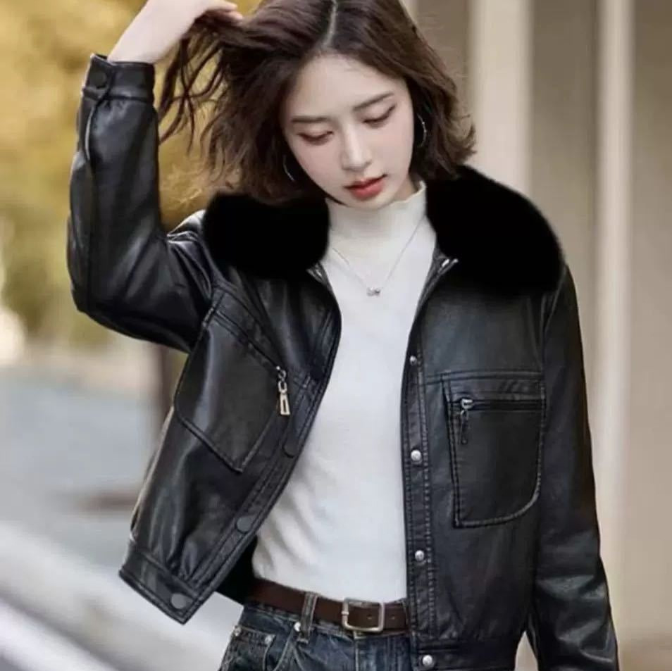جاكيت جلد نسائي جديد 2026 مخمل - مراجعة Summer Clothing Motorcycle وسعره