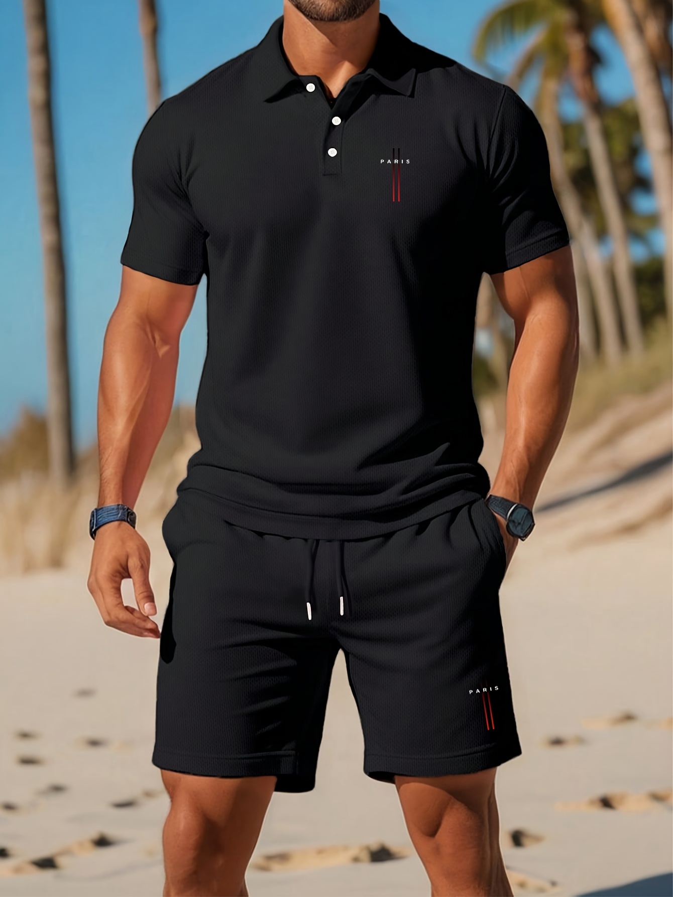 طقم قميص بولو رجالي صيفي 2026  - مراجعة Summer Clothing Design وسعره