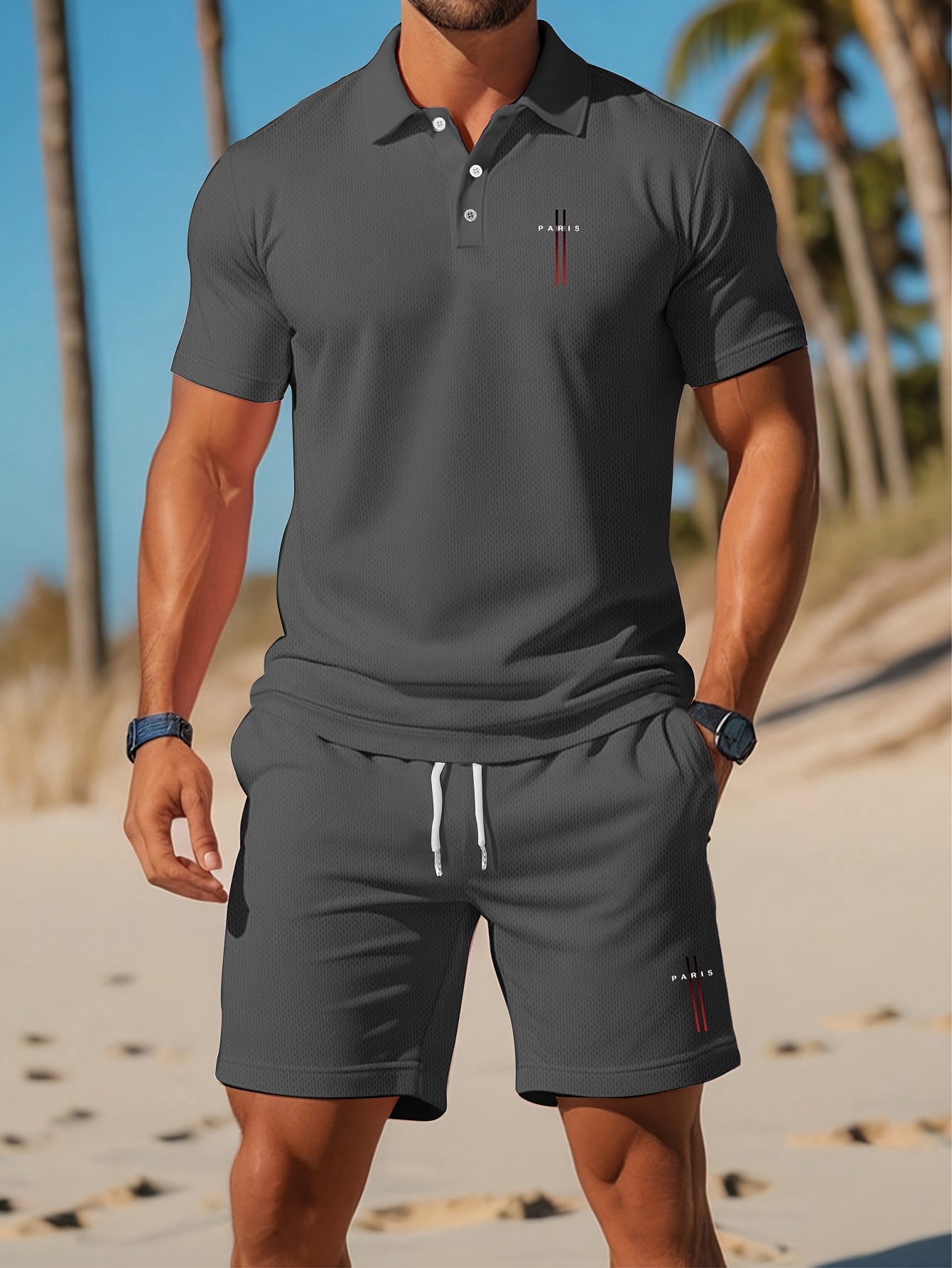 طقم قميص بولو رجالي صيفي 2026  - مراجعة Summer Clothing Design وسعره