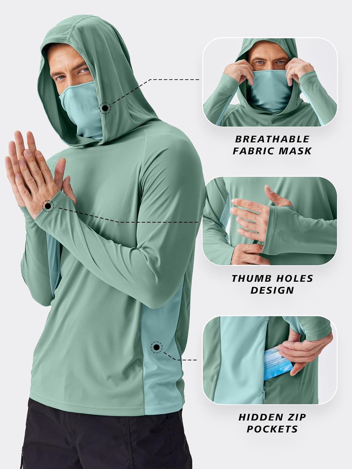 قميص PINSPARK للرجال للحماية م - مراجعة Summer Hiking Clothing وسعره