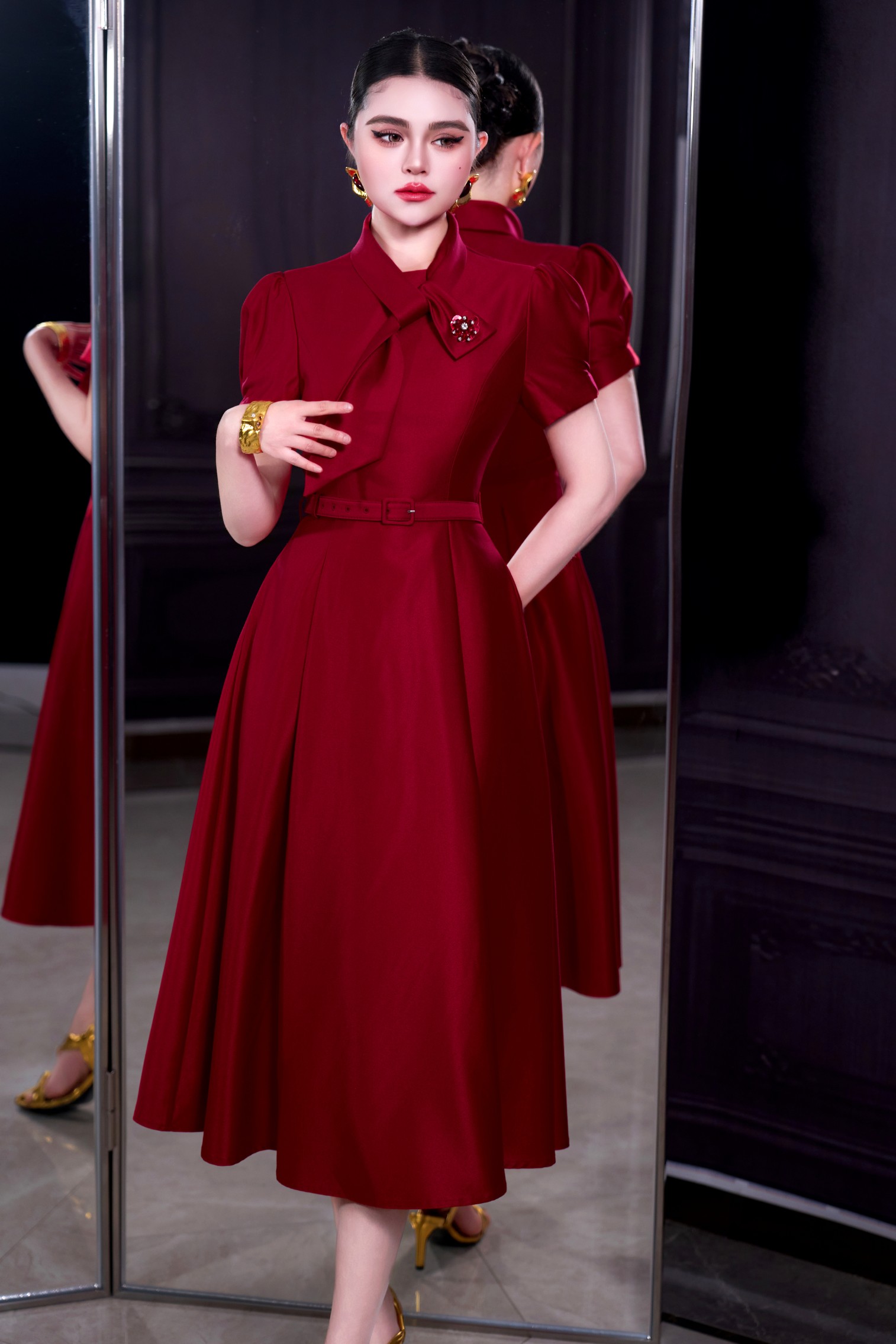 فستان نسائي أحمر من ZJYT، موضة - مراجعة Summer Evenings Clothing وسعره