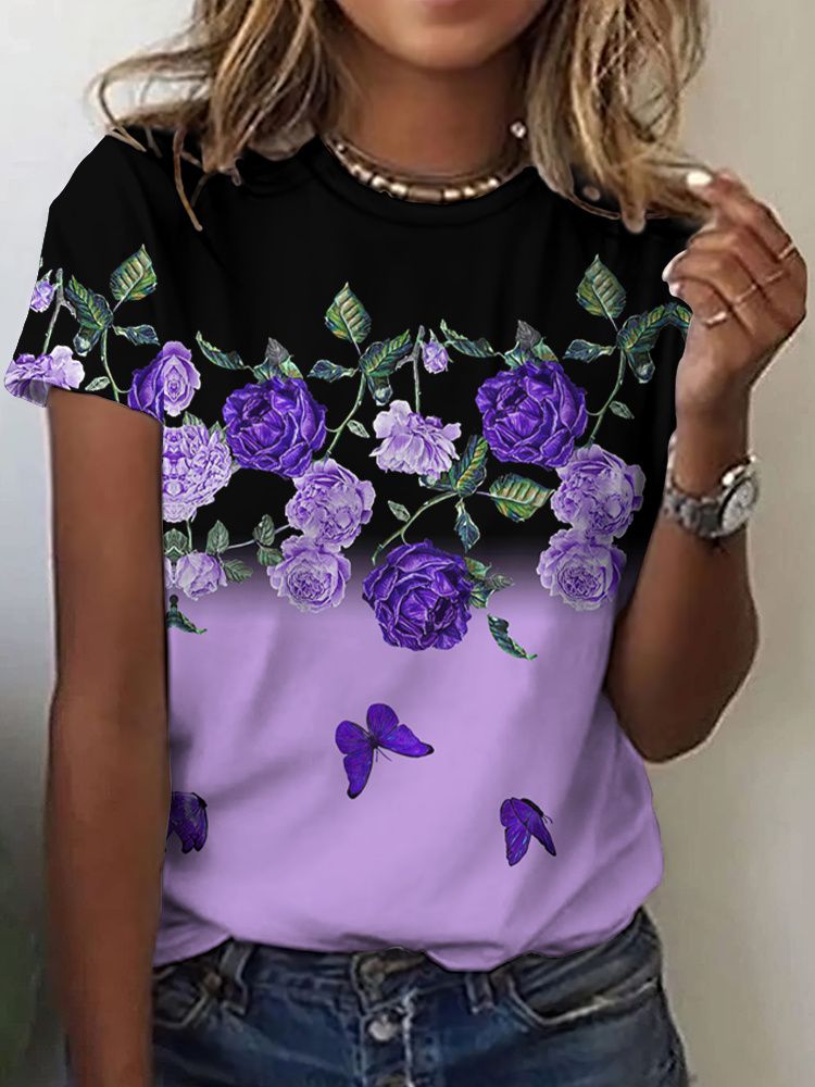 قمصان صيفية بنقشة ورود ثلاثية  - مراجعة Summer Rose Clothing وسعره