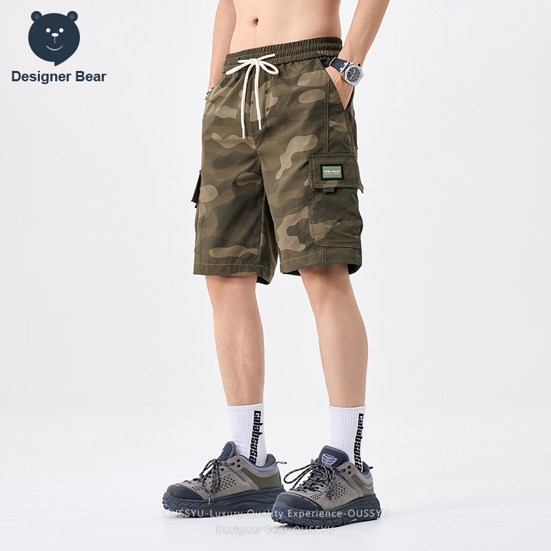 شورتات كارجو رجالية صيفية مموه - مراجعة Summer Clothing Design وسعره