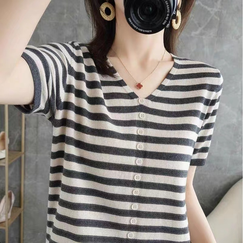 تي شيرت نسائي صيفي جديد من الح - مراجعة Summer Clothing Label وسعره