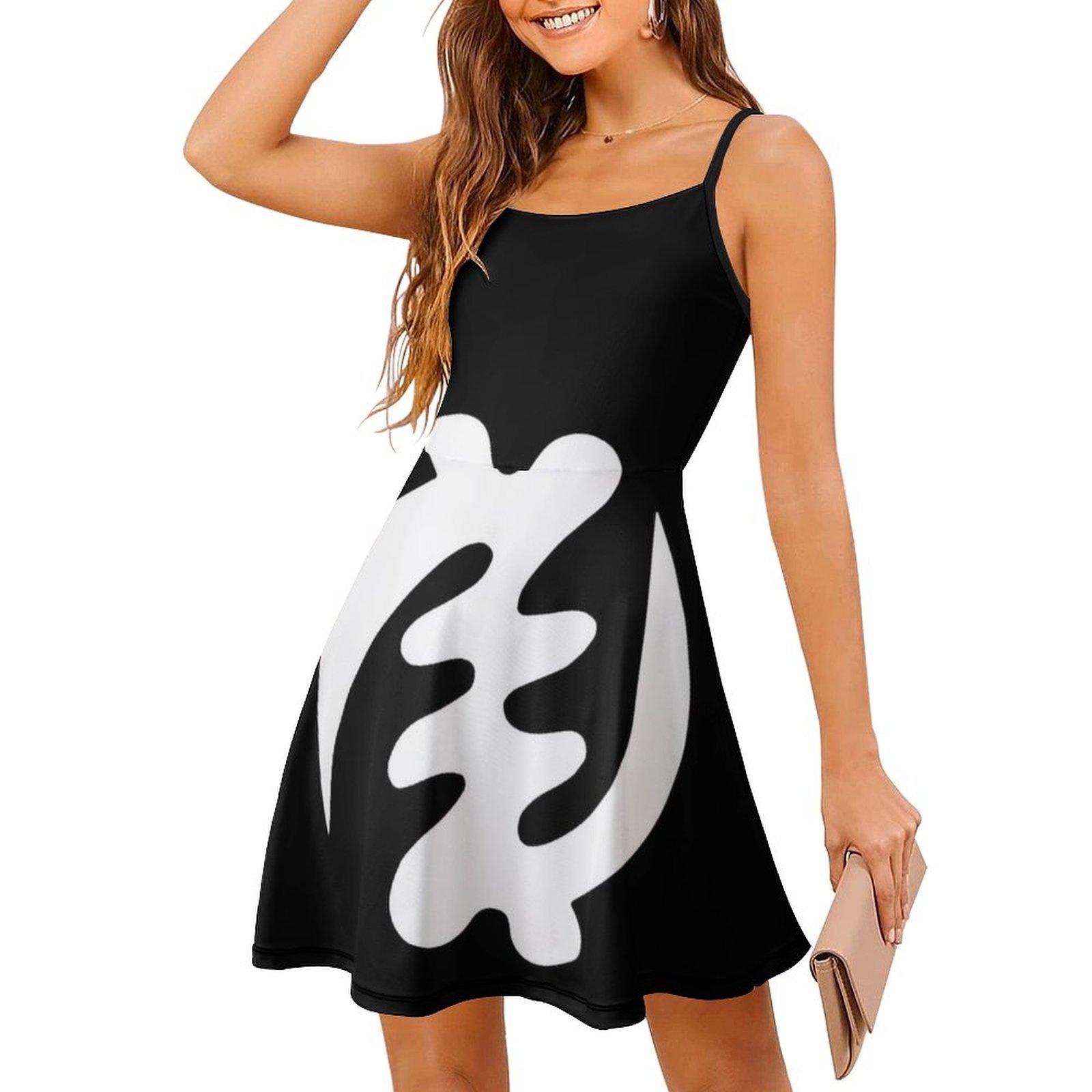 فستان Gye Nyame باللون الأبيض  - مراجعة Summer Clothing Design وسعره