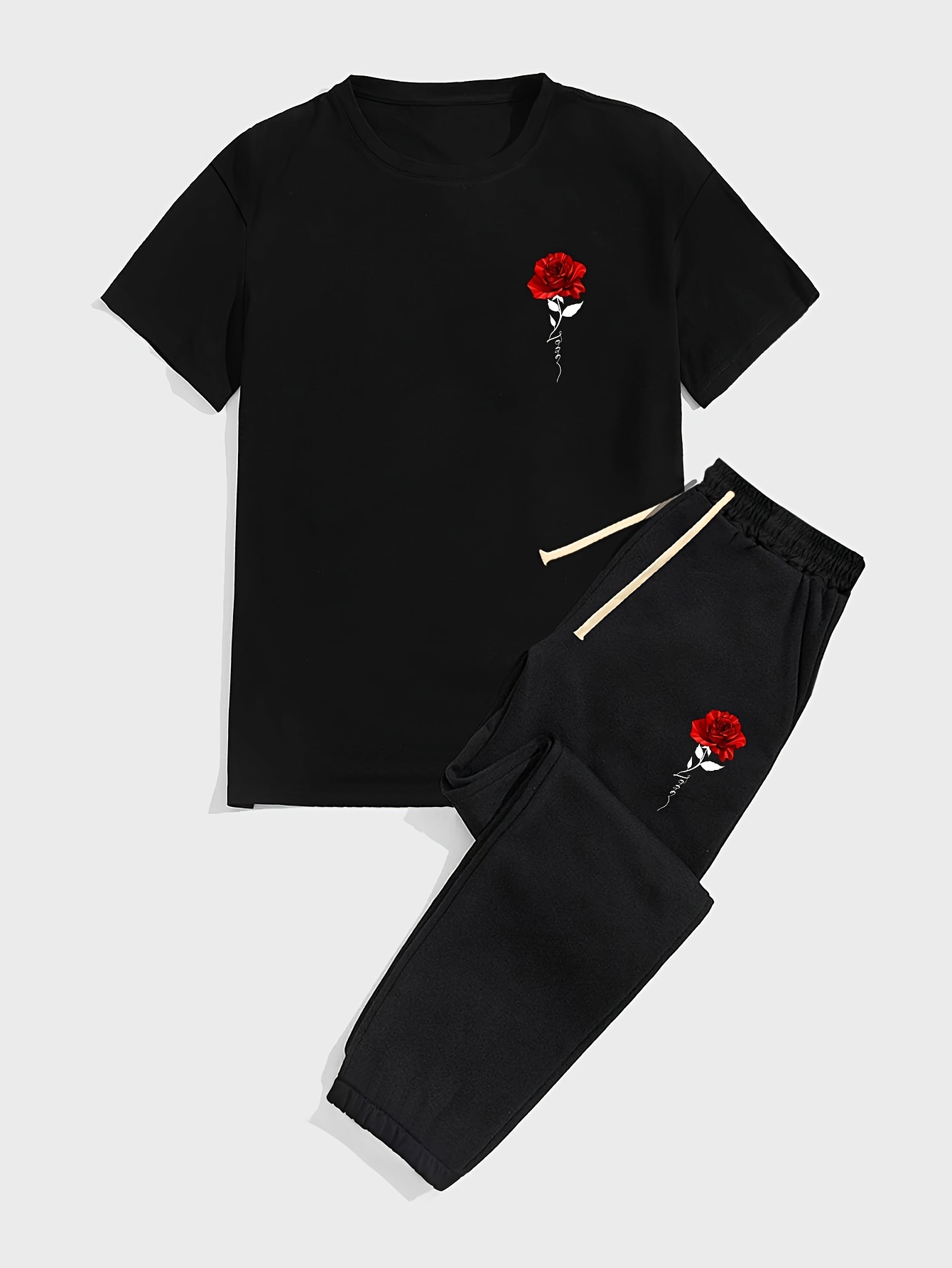 أزياء رجالية صيفية جديدة مطبوع - مراجعة Summer Rose Clothing وسعره