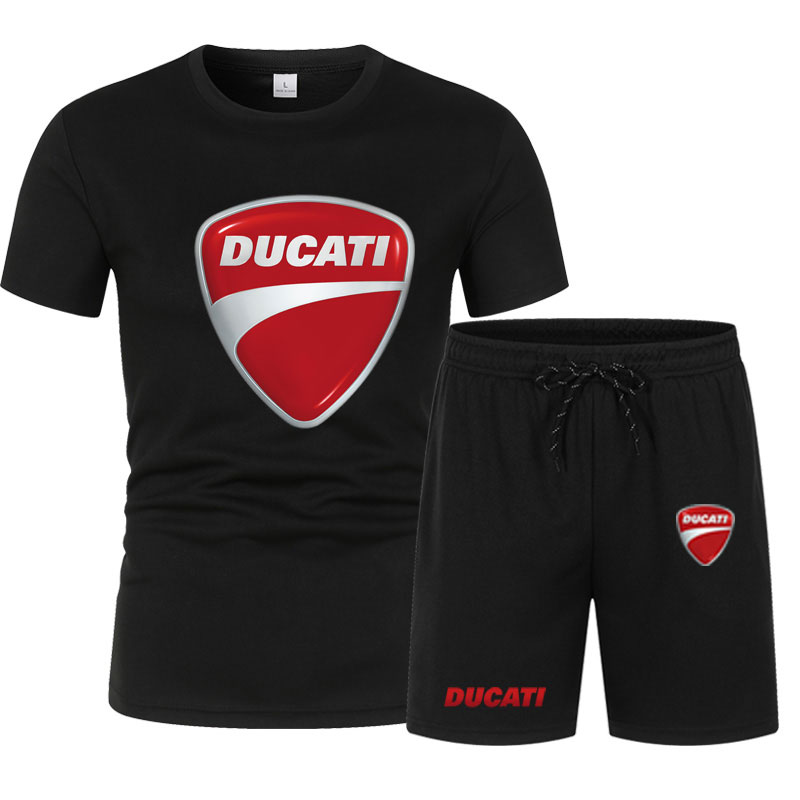 أطقم رجالية صيفية مطبوعة بشعار - مراجعة Summer Clothing Motorcycle وسعره